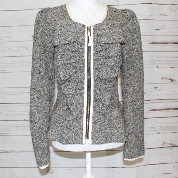 Anthropologie Jackets & Blazers - Anthropologie Elevenses Half Pass Tweed Jacket